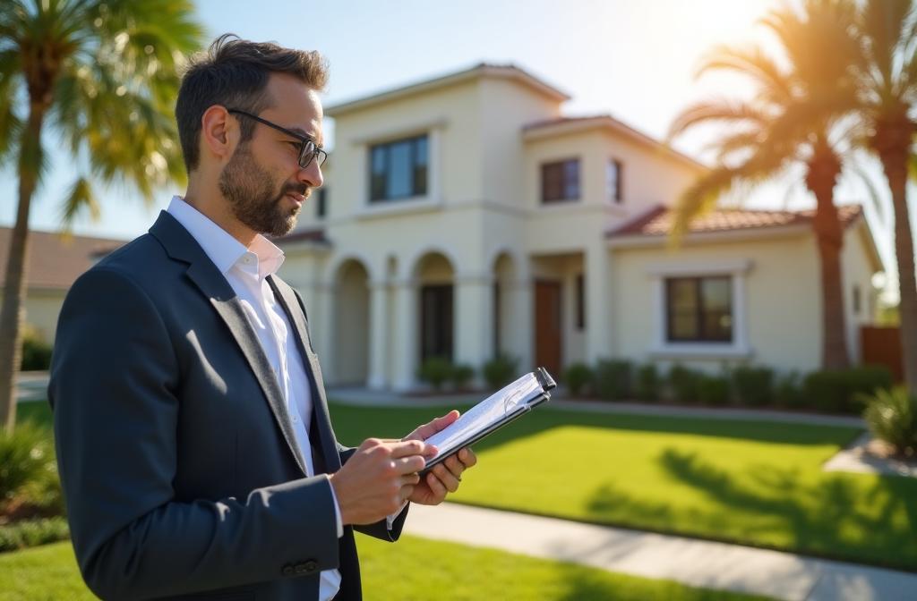 Professional home appraiser inspecting Orlando property